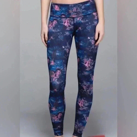 Lululemon Wunder Under Crop Leggings Moody Mirage Size 2 - Picture 1 of 8